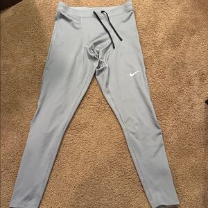 Nike Men’s Light Gray Compression Leggings Pants Size Small Dri-Fit